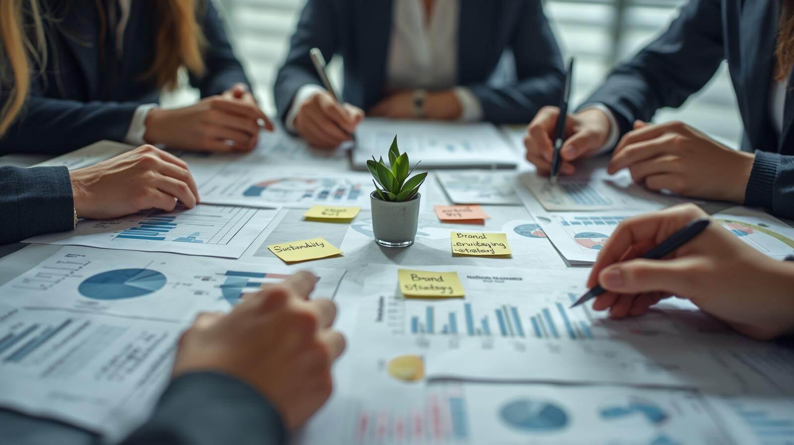 People planning marketing